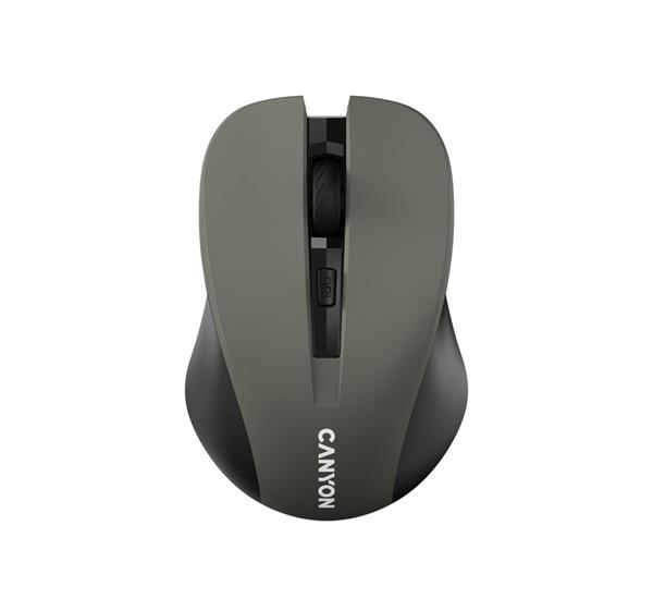 Canyon CNE-CMSW1G, Wireless optická myš USB, 800/1000/1200 dpi, šedo-čierna