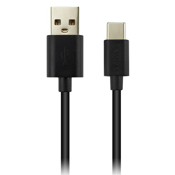 Canyon CNE-USBC2B, 1.8m kábel USB-C / USB 2.0, 5V 1A, priemer 3.2mm, PVC, čierny