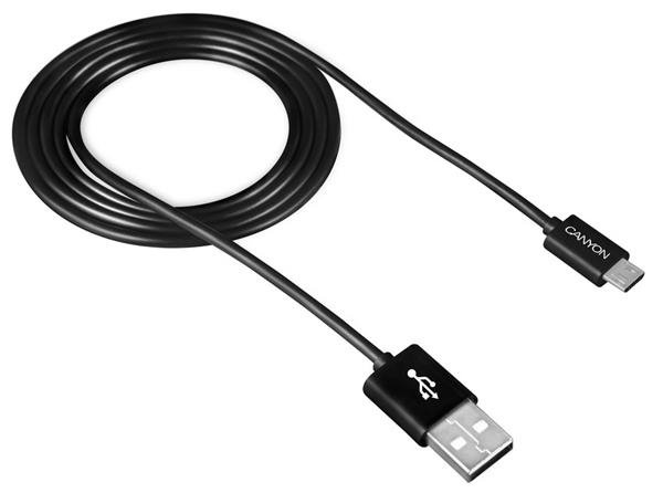 Canyon CNE-USBM1B, 1m kábel USB 2.0 / micro USB, čierny