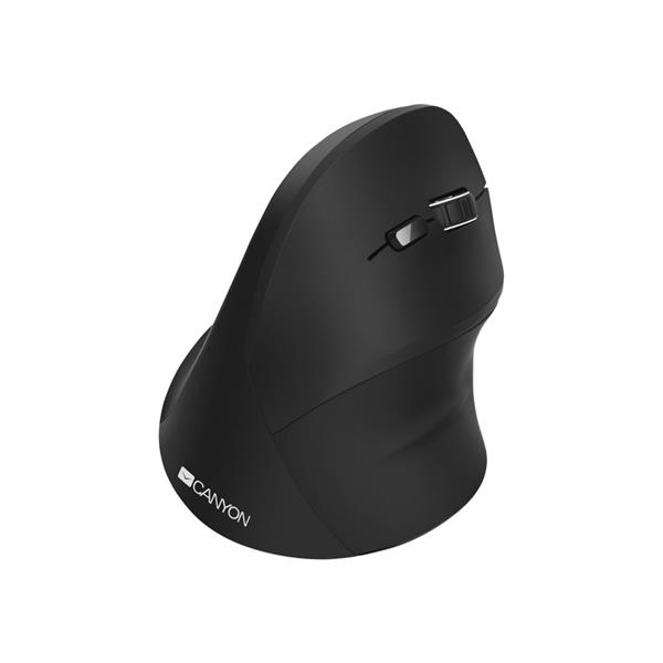 Canyon CNS-CMSW16B, vertikálna Wireless optická myš USB, 800/1200/1600 dpi, 6 tlač, čierna