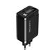 Canyon CNS-CURC65ACB, vysokorýchlostná univerzálna nabíjačka do steny s integrovaným 68 cm USB(C) káblom