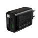 Canyon CNS-CURC65ACB, vysokorýchlostná univerzálna nabíjačka do steny s integrovaným 68 cm USB(C) káblom