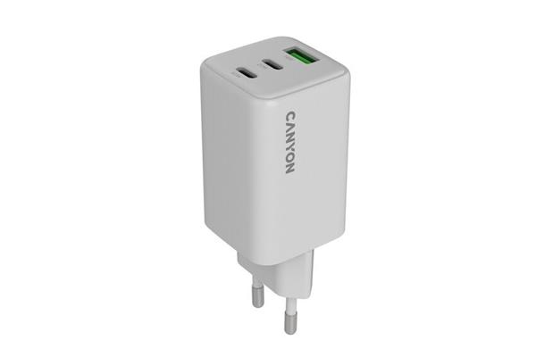 Canyon CU65ACC vysokorýchlostná univerzálna nabíjačka do steny 1x USB-C 65W, 1x USB-C 20W, 1x USB-A 18W CNS-CUW65ACC