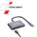 Canyon DS-4, USB-C HUB, 3 porty. 1xUSB-C, 1xUSB 3.2, 1xHDMI, 4K display support, 100W fast charging, 10Gbps CNS-TDS4