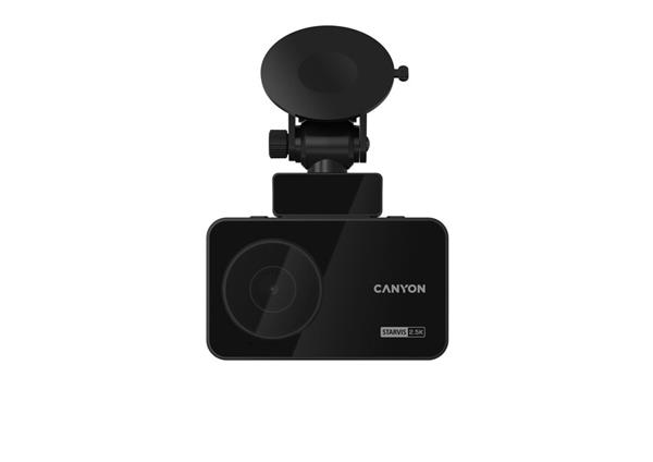 Canyon DVR25 GPS, kamera do auta s nahrávaním, GPS, 2.5K WQHD at 30 fps, 3´´ dotykový displej CND-DVR25GPS