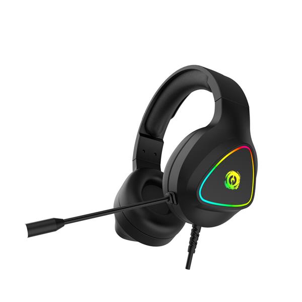 Canyon GH-6, Shadder herný headset, USB / 2x 3.5mm jack, 2m kábel, multicolor RGB podsvietenie, čierny CND-SGHS6B