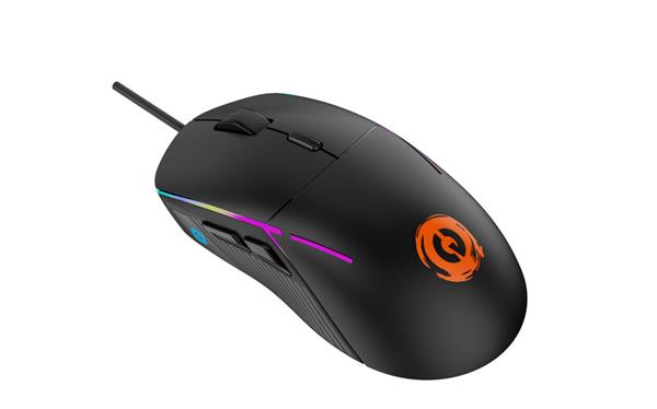 Canyon GM-321, Shadder herná myš, drôtová, optická, 800 - 7200 dpi, 6 program. tlač, LED podsv., čierna CND-SGM321