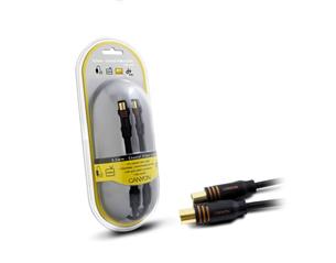 CANYON Gold Coax Cable (BNC 9.5mm Male/9.5mm Female ferrites) 5m CNR-CV09