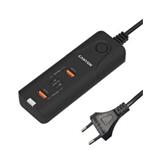 Canyon H-10, univerzálna nabíjačka do steny, 2xUSB-A, 2xUSB-C, 40W, Smart IC, prepäťová ochrana, čierna CNE-CHA10B