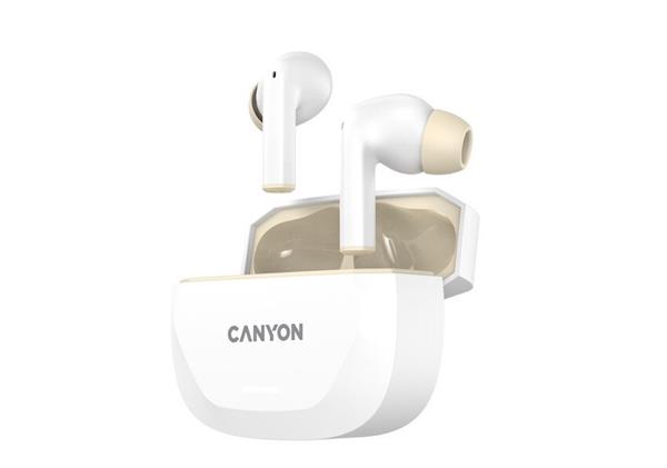 Canyon Hexagon 7, True Wireless Stereo Bluetooth 5.4 slúchadlá do uší. ANC, ENC funkcie, výdrž 27 hod, béžovo CNS-TWS7WB