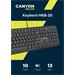 Canyon HKB-20, klávesnica, USB, séria Velvet Tread, 104 kláv, 13 multimed., tichá, štíhla, čierna, SK/CZ CNS-HKB02-CS