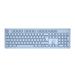 Canyon HKB-W01 bezdrôtová klávesnica, 104 kláves, tichá, štíhla, SK/CZ, modrá CNS-HKBW01BL-CS