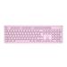 Canyon HKB-W01 bezdrôtová klávesnica, 104 kláves, tichá, štíhla, SK/CZ, ružová CNS-HKBW01P-CS