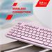 Canyon HKB-W01 bezdrôtová klávesnica, 104 kláves, tichá, štíhla, SK/CZ, ružová CNS-HKBW01P-CS