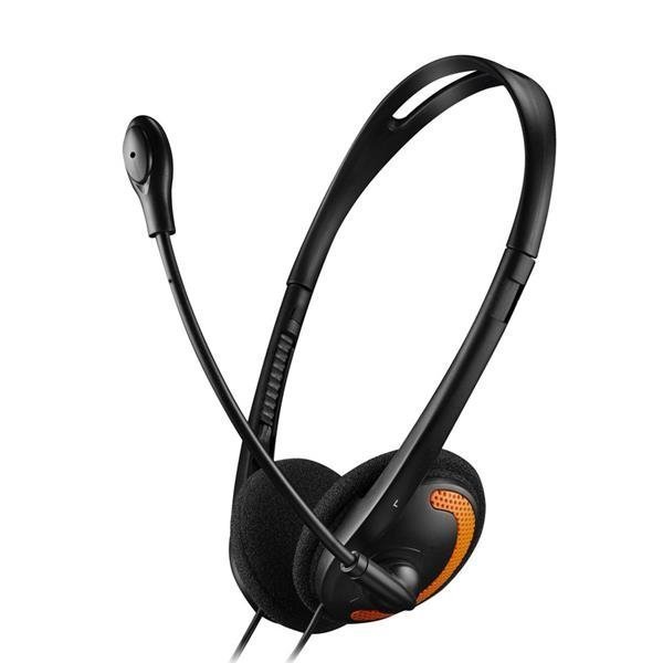 Canyon HS-01, PC Headset, 2 x 3.5mm mini-jack, slúchadla s mikrofónom, ovládanie na kábli, 1.8m, čierno - or CNS-CHS01BO