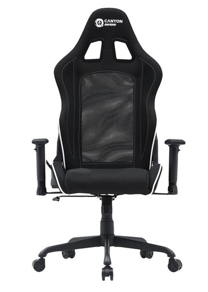 Canyon MCCH01, Shift, herné kreslo s kombinovaným poťahom zo sieťoviny a tkaniny, čierne CNS-MCCH01