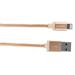 Canyon MFI-3, 1m prémiový opletený kábel Lightning/USB, MFI schválený Apple, zlatý CNS-MFIC3GO
