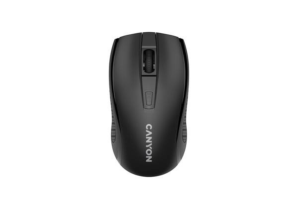 Canyon MW-07, Wireless optická myš USB, 800/1200/1600 dpi, Pixart 3065, 4 tlač, čierna CNE-CMSW07B