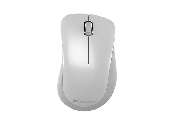 Canyon MW-11, Wireless optická myš Pixart 3065, USB, 1200 dpi, 3 tlač, perleťovo biela CNE-CMSW11PW