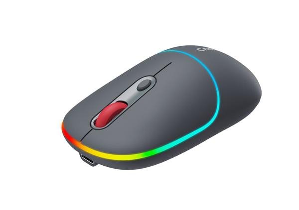 Canyon MW-22, 2v1 bezdrôtová optická myš Bluetooth / Wireless USB, 800/1200/1600 DPI, 4 tlač, šedá CNS-CMSW22DG
