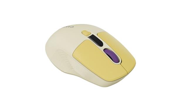 Canyon MW-26, 2v1 bezdrôtová optická myš Bluetooth / 2.4 GHz, tichá, 6 tlačidiel, 800/1200/1600/2400 DPI, žl CNS-CMSW26Y