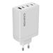 Canyon OnCharge 120ACC, vysokorýchlostná univerzálna nabíjačka do steny, 120W, 3x USB-C , 1x USB-A, biela CNS-CUW120ACC