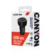 Canyon OnDrive 60, univerzálna autonabíjačka, 2x USB-A, rýchle nabíjanie, výkon 60 W CNE-CCABR3CC