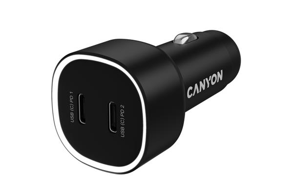 Canyon OnDrive 60, univerzálna autonabíjačka, 2x USB-A, rýchle nabíjanie, výkon 60 W CNE-CCABR3CC