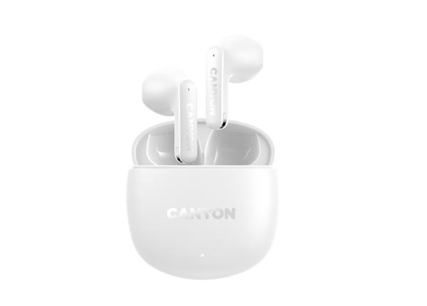 Canyon OnGo 13, TWS BT 5.4 slúchadlá do uší, USB-C nabíjanie, nabíjacia stanica, kompaktné, nízka hmotnosť, b CNS-TWS13W