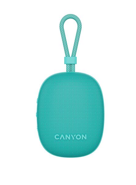 Canyon OnMove 12, prenosný Bluetooth v5.3 reproduktor, 5W, TWS, IPX7, 12 hod, USB-C nab., mätovo - zelený CNE-CBTSP12MT