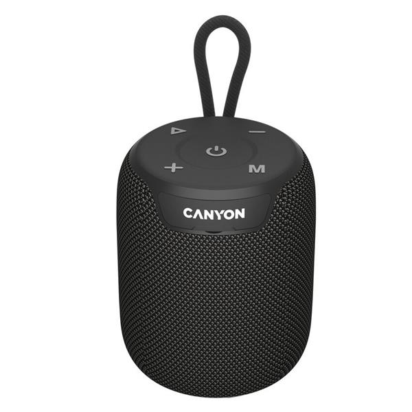 Canyon OnMove 9. Bluetooth 5.3. reproduktor, USB nabíjanie, výdrž 7 hod, SD karta, IPX6, čierny CNE-CBTSP9