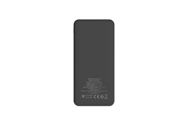Canyon OnPower 100, Powerbank, 10.000 mAh, LED indikátor, in: 1x USB-C/1x microUSB, out: 1x USB-C a 2x USB-A CNS-CPB100B