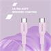 Canyon OnWire CCAP60CL, kábel nab. a synchr., USB-C / USB-C, 60W PD, 480Mbps, opletený, 1 m, ružový CND-CCAP60AB10PK