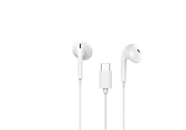 Canyon SEP-6, slúchadlá do uší, integrované ovládanie, Hi-Fi kvalita, USB-C kábel 1.2m, biele CNS-CEP6W