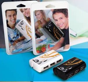 Canyon USB 2.0 HUB 4-portový externý, biely CNR-USBHUB7W