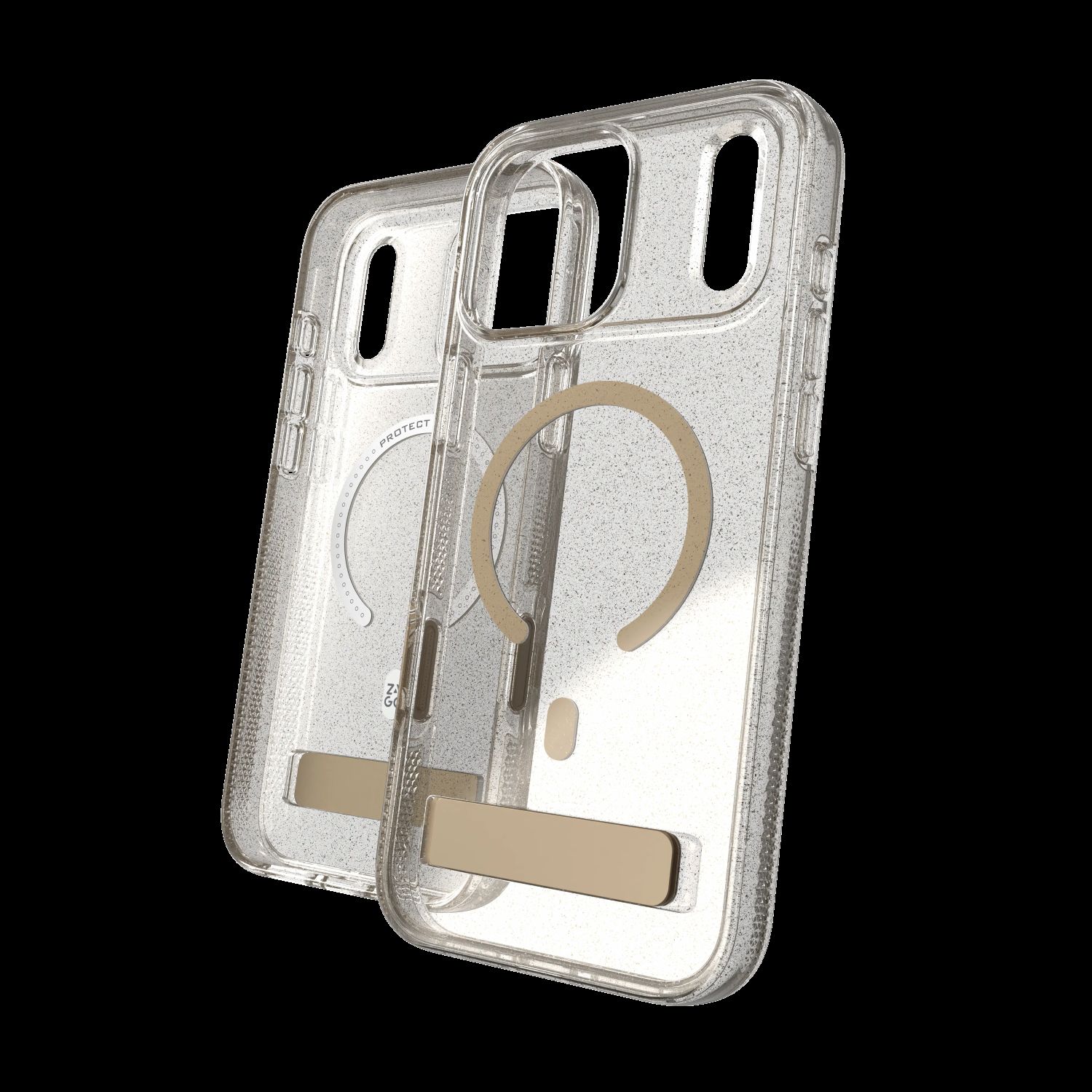 Case Milan Snap with Kickstand for Apple iPhone 18 Pro Max / 17 Pro Max - Glitter Gold 702322394