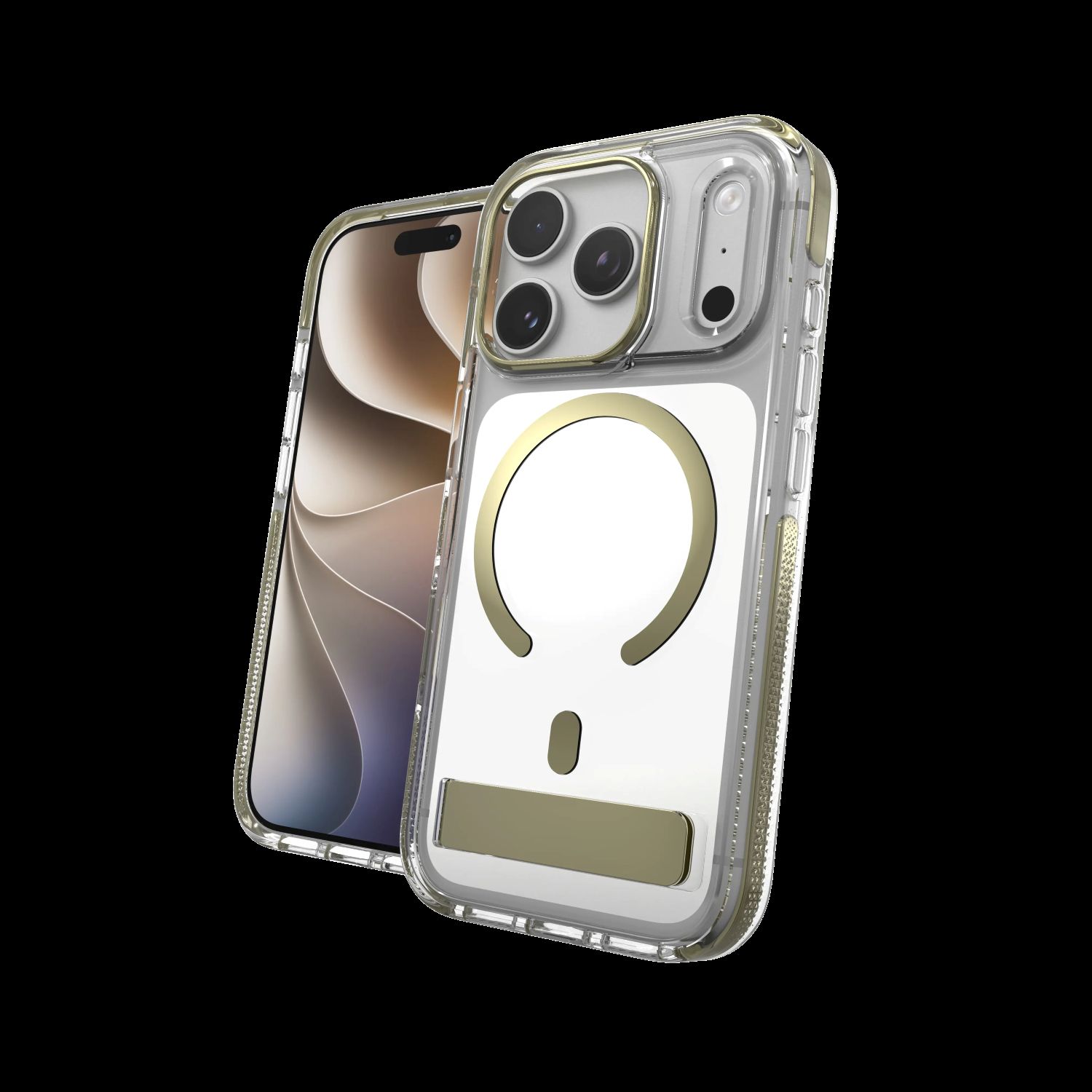 Case Santa Cruz Snap Kickstand Metallic with Camera Button Apple iPhone 18 Pro / 17 Pro - Gold 702322317