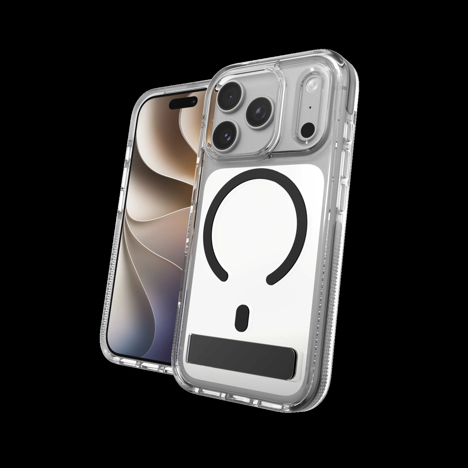 Case Santa Cruz with Kickstand and Camera Button Cover for Apple iPhone 18 Pro / 17 Pro - Black 702322305