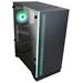 case Zalman miditower S5 Black, ATX/mATX/Mini-ITX, bez zdroje, 1×RGB ventilátor, černá - rozbalena