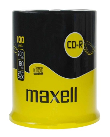 CD-R MAXELL 700MB 52X 100ks/cake 624841
