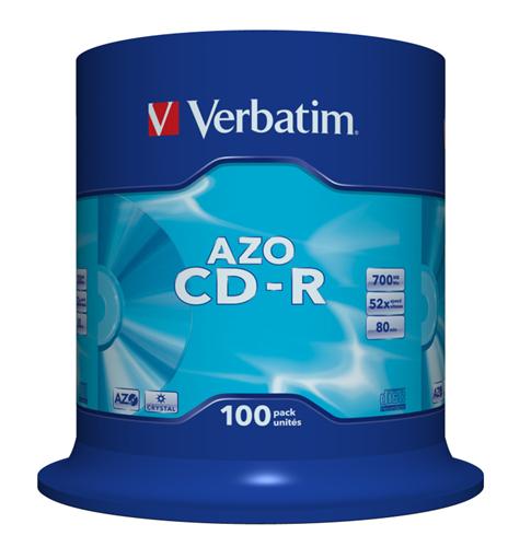 CD VERBATIM 700MB AZO 52x 100pack /ks 43430