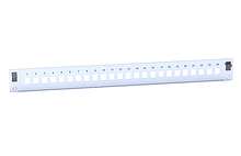 Čelo optické vany 1U ALU 24 SC simplex stříbrná FP-1U-24SCS-ALU