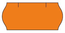 cenovkové etikety 22x12 CONTACT METO 6 - oranžové (pre etiketovacie kliešte) 1.500 ks/rol.
