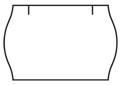 cenovkové etikety 25x16 CONTACT METO 14 - biele (pre etiketovacie kliešte) 1.100 ks/rol.