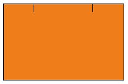 cenovkové etikety 25x16 CONTACT - oranžové (pre etiketovacie kliešte) 1.125 ks/rol.