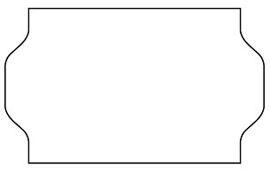 cenovkové etikety 32x19 METO - biele (pre etiketovacie kliešte) 1.000 ks/rol.