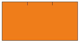 cenovkové etikety 37x19 CONTACT - oranžové (pre etiketovacie kliešte) 1.000 ks/rol.