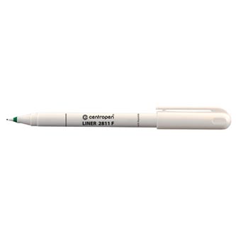 Centropen, liner 2811, zelený, 10ks, 0.3mm, plastový hrot, cena za 1ks 228110110