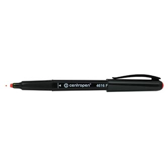 Centropen, markier 4616, červený, 10ks, 0.6mm, alkoholová báza. CD/DVD marker, cena za 1ks 646160104