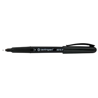 Centropen, markier 4616, čierny, 10ks, 0.6mm, alkoholová báza. CD/DVD marker, cena za 1ks 646160112